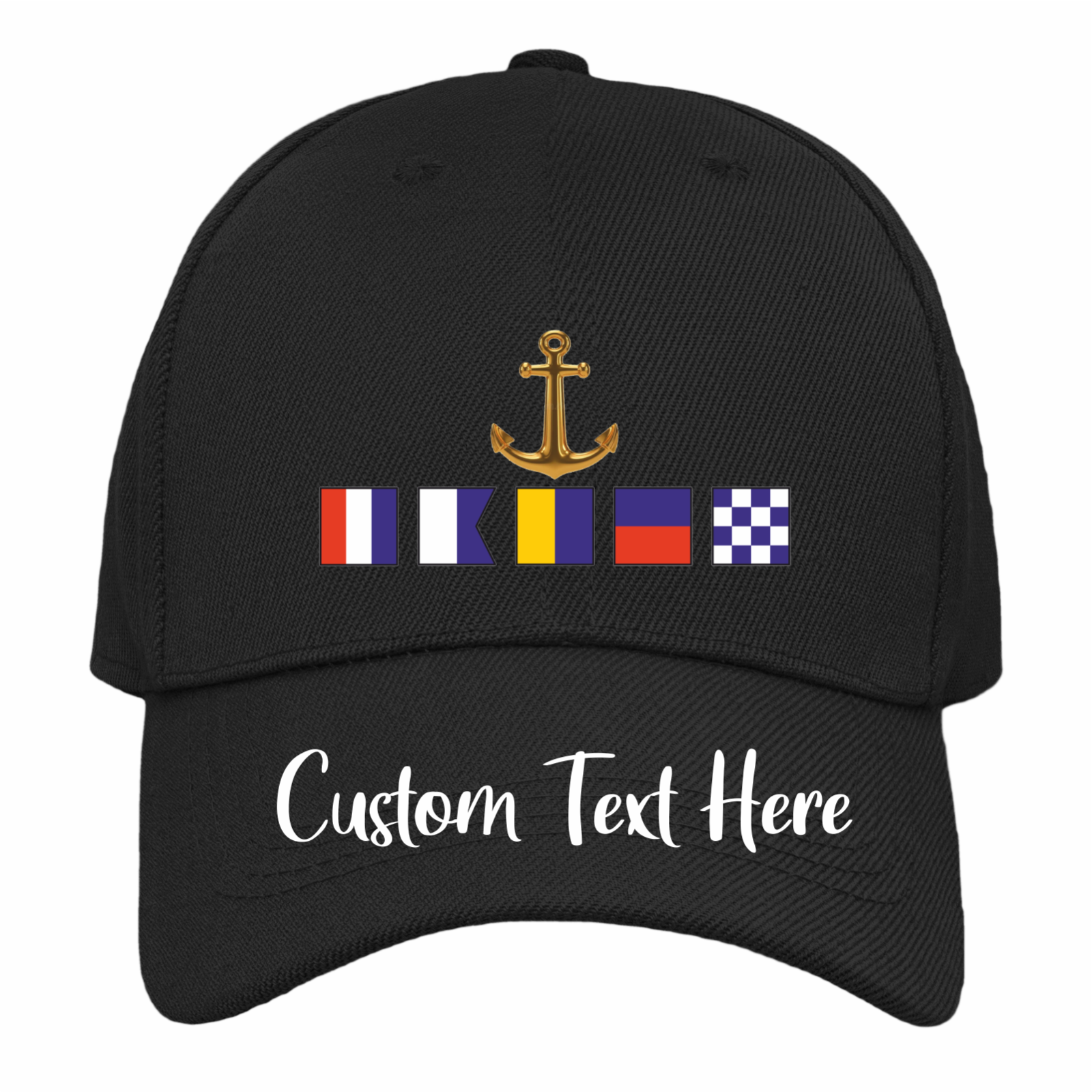 Custom | Nautical Signal | Flags | Name | Baseball Cap |