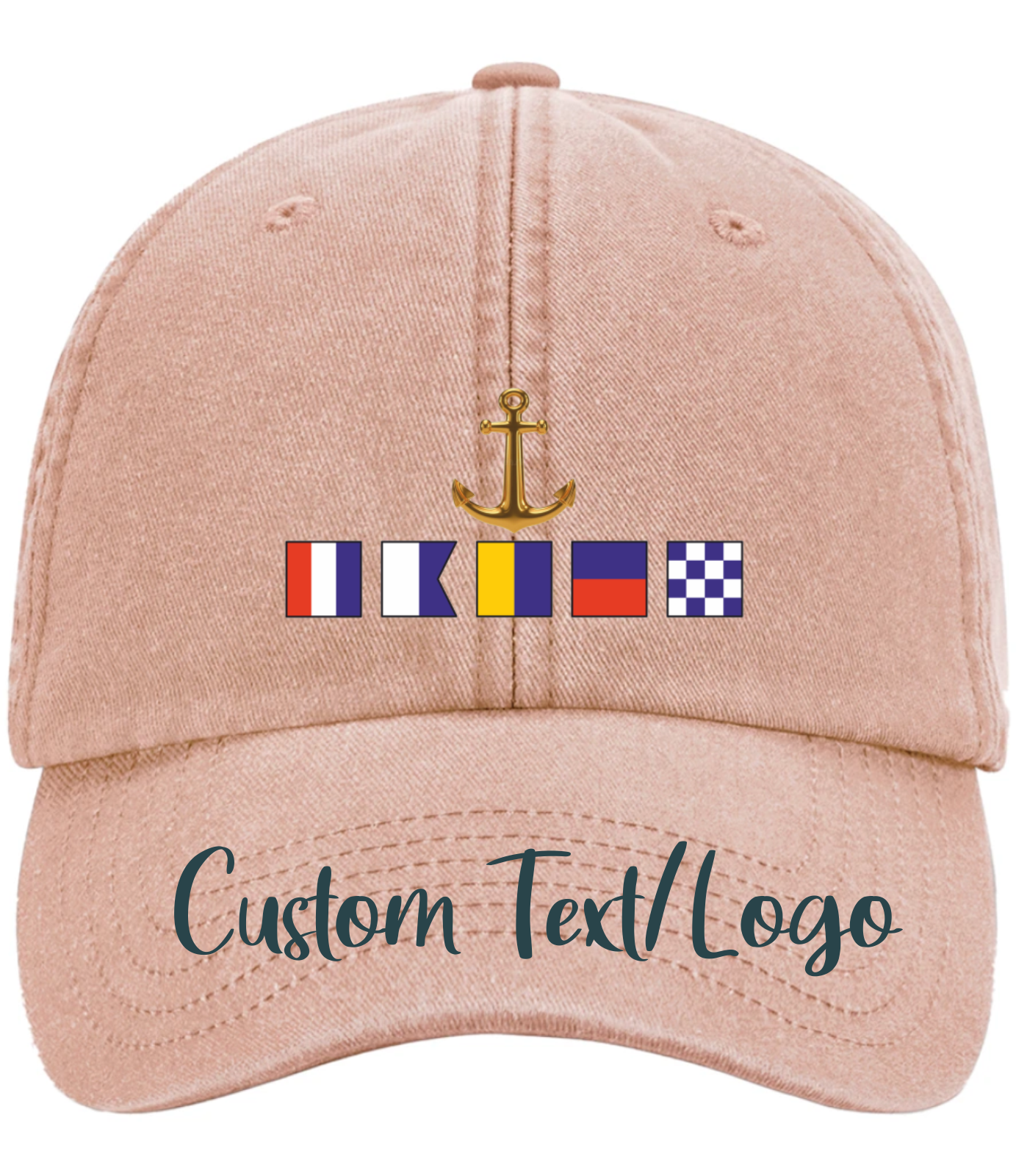 Custom | Nautical Signal | Flags | Name | Quality Baseball Cap |