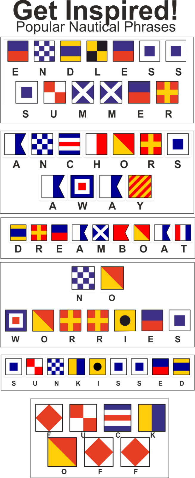 Nautical Signal Alphabet Flags Custom Message T-shirt | Gift for Yachtsmen and Women |