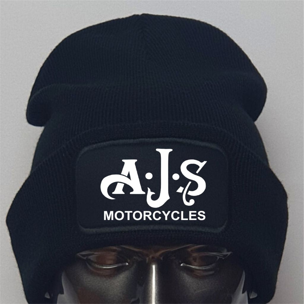 Retro Vintage Classic AJS Motorcycle Premium Quality Warm Winter Beanie Hat