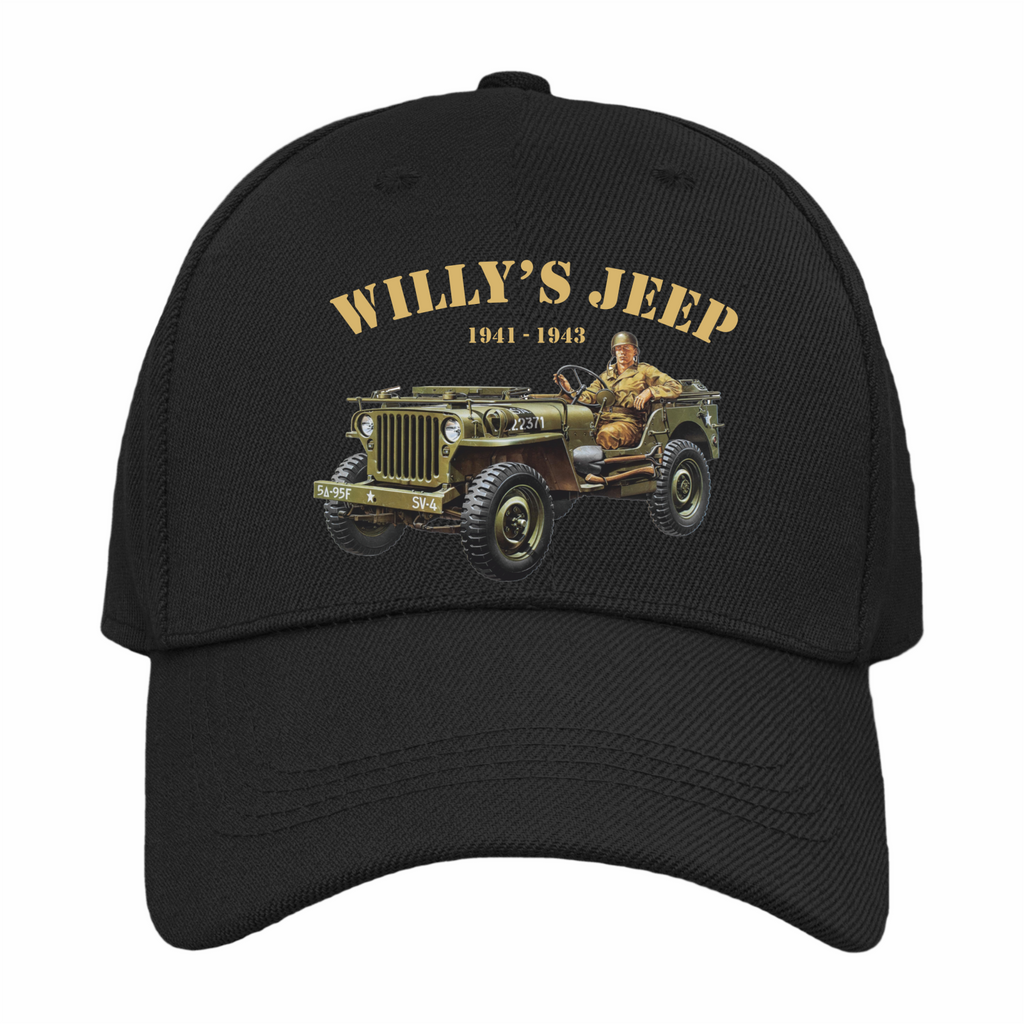 USA WW2 Willy's Jeep Adult Premium Baseball Cap | Gift |