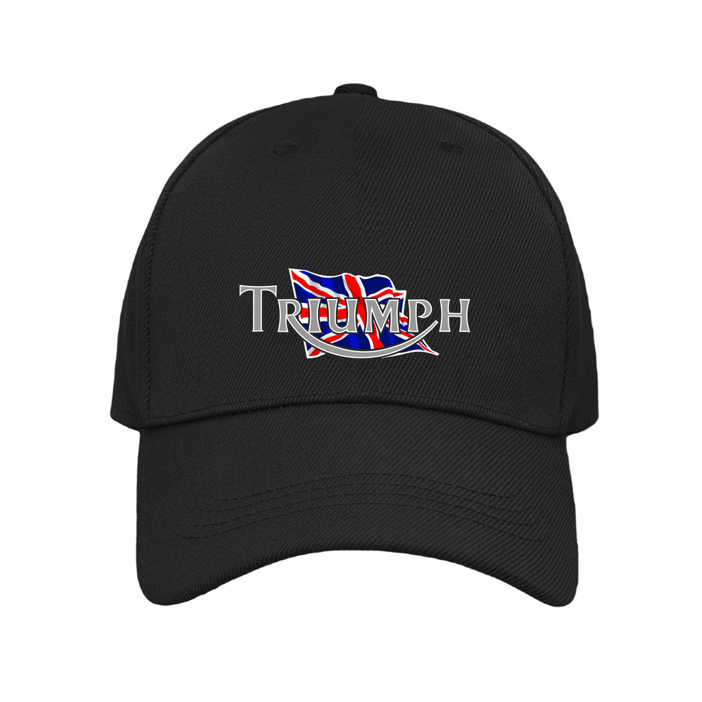 Custom Retro Classic English Triumph Motorcycle Logo Biker Baseball Cap