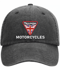 Retro Classic Triumph Motorcycle Logo Relaxed 5 Panel Vintage Baseball Cap