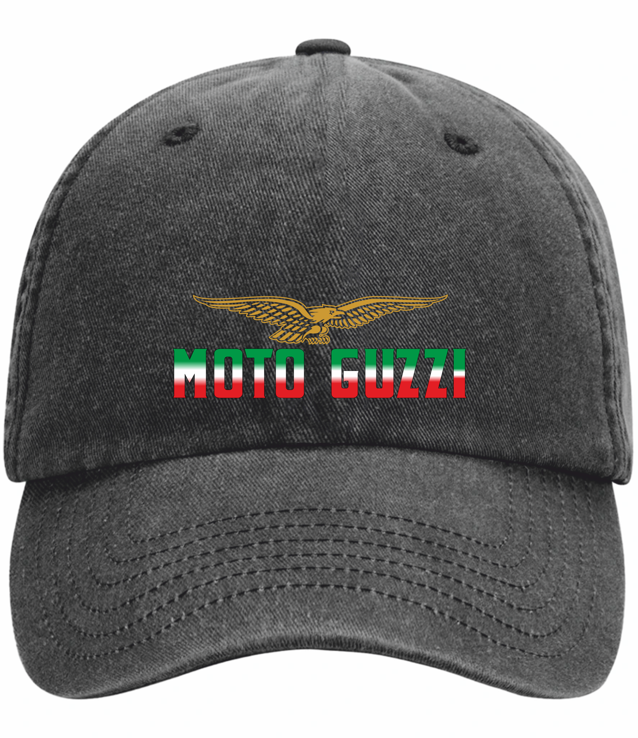 Retro Classic Moto Guzzi Motorcycle Logo Relaxed 5 Panel Vintage Baseball Cap