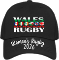 Wales Six Nations Women's Rugby Baseball Cap | Gift |