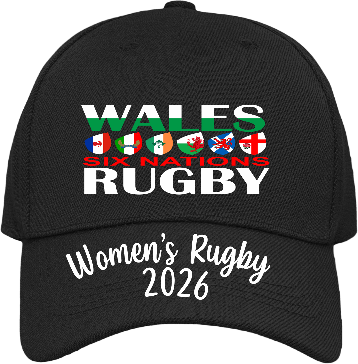 Wales Six Nations Women's Rugby Baseball Cap | Gift |