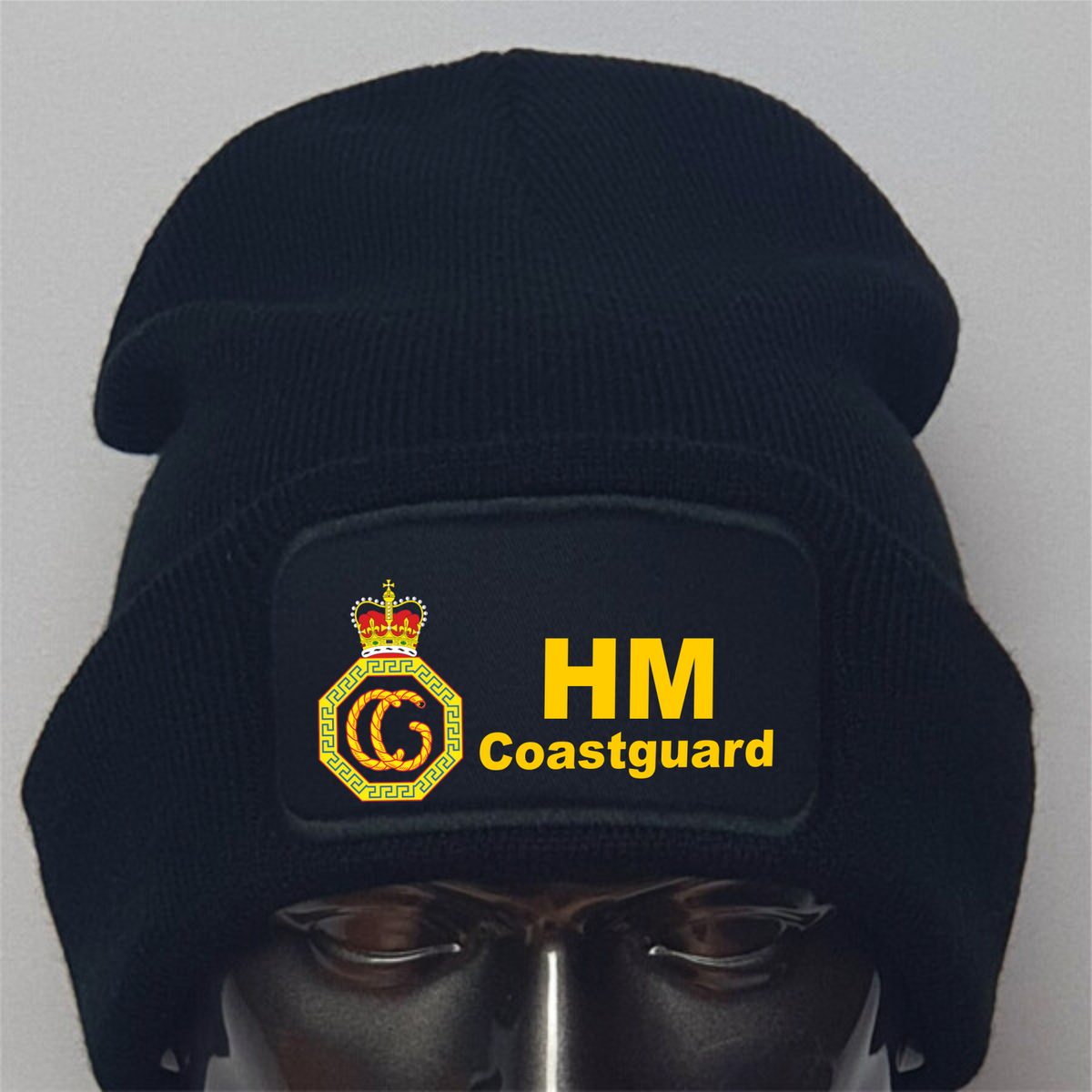 Custom UK Coastguard Insignia Beanie Hat | Gift |