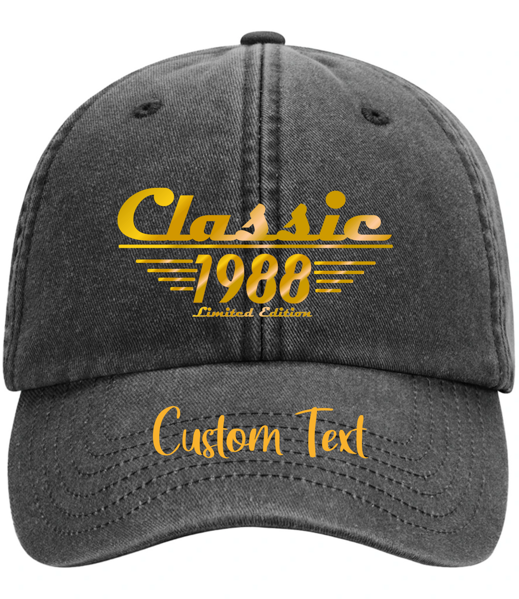 Custom Birth Year Vintage Baseball Cap | Signature Apparel