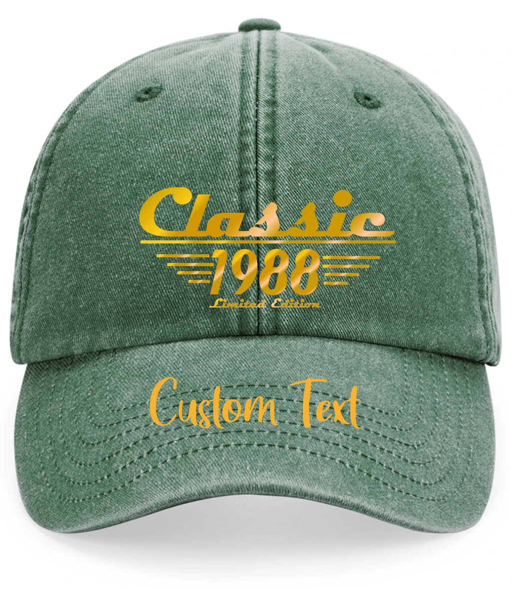 Custom Birth Year Vintage Baseball Cap | Signature Apparel