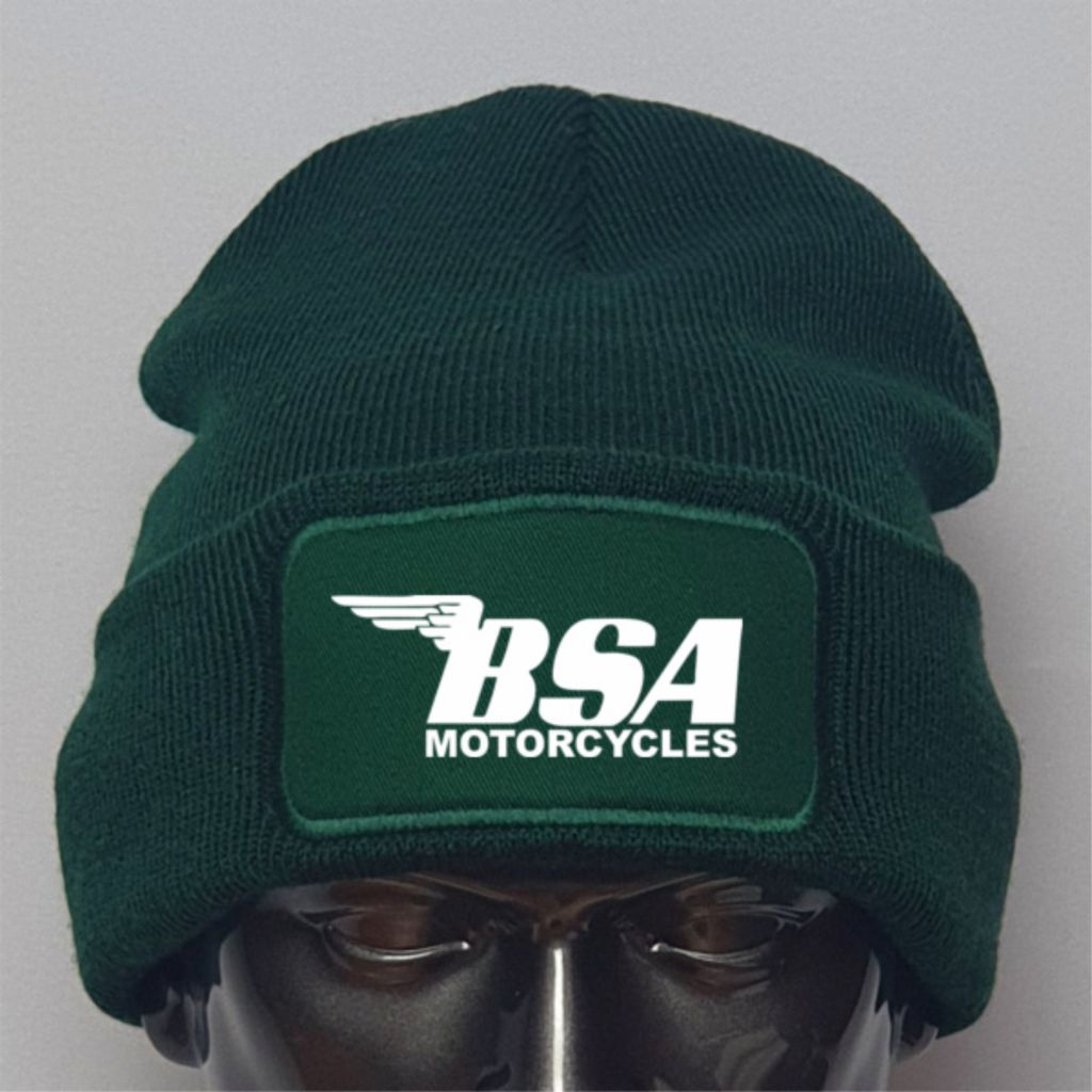 New Retro Vintage Classic BSA Motorcycle Biker Premium Quality  Beanie Hat