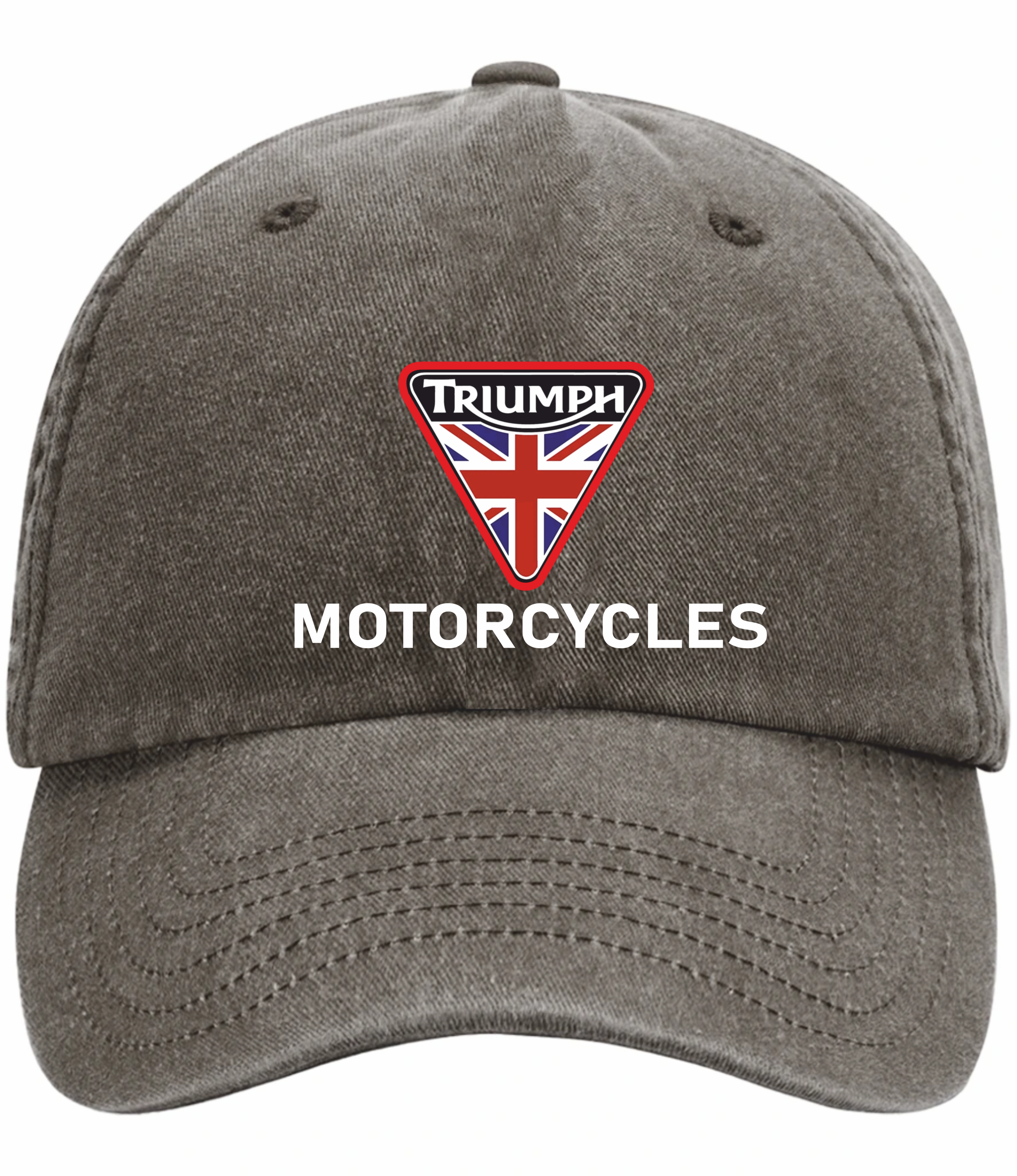 Retro Classic Triumph Motorcycle Logo Relaxed 5 Panel Vintage Baseball Cap