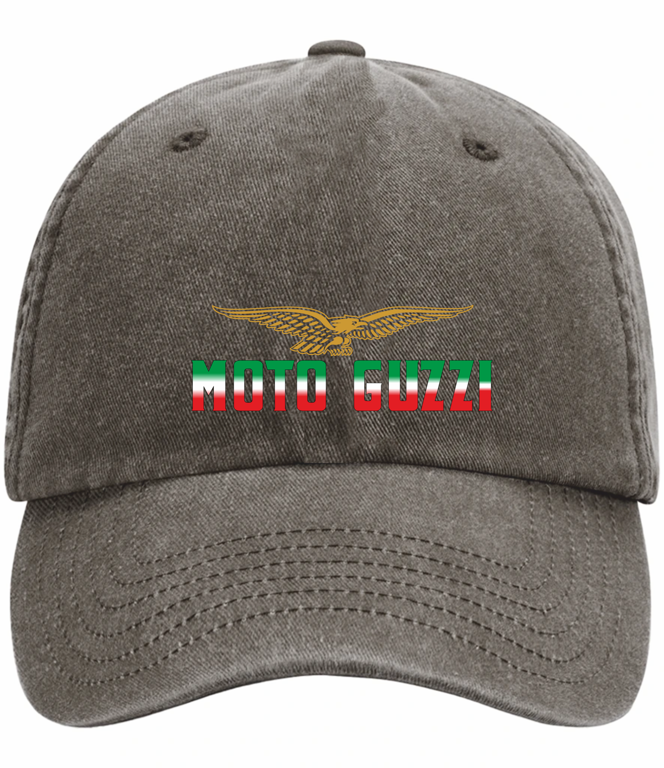 Retro Classic Moto Guzzi Motorcycle Logo Relaxed 5 Panel Vintage Baseball Cap