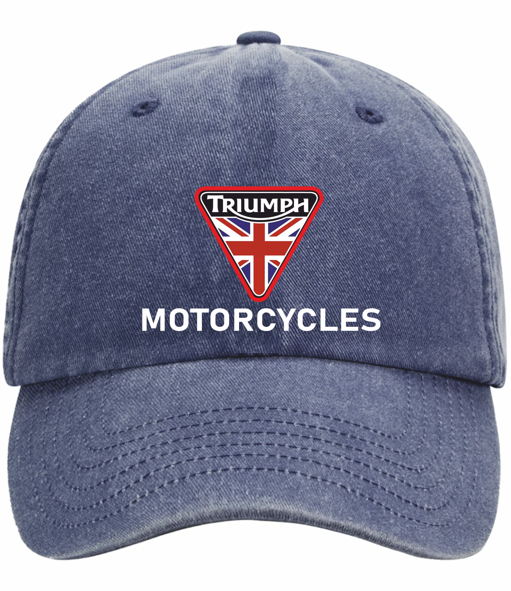 Retro Classic Triumph Motorcycle Logo Relaxed 5 Panel Vintage Baseball Cap