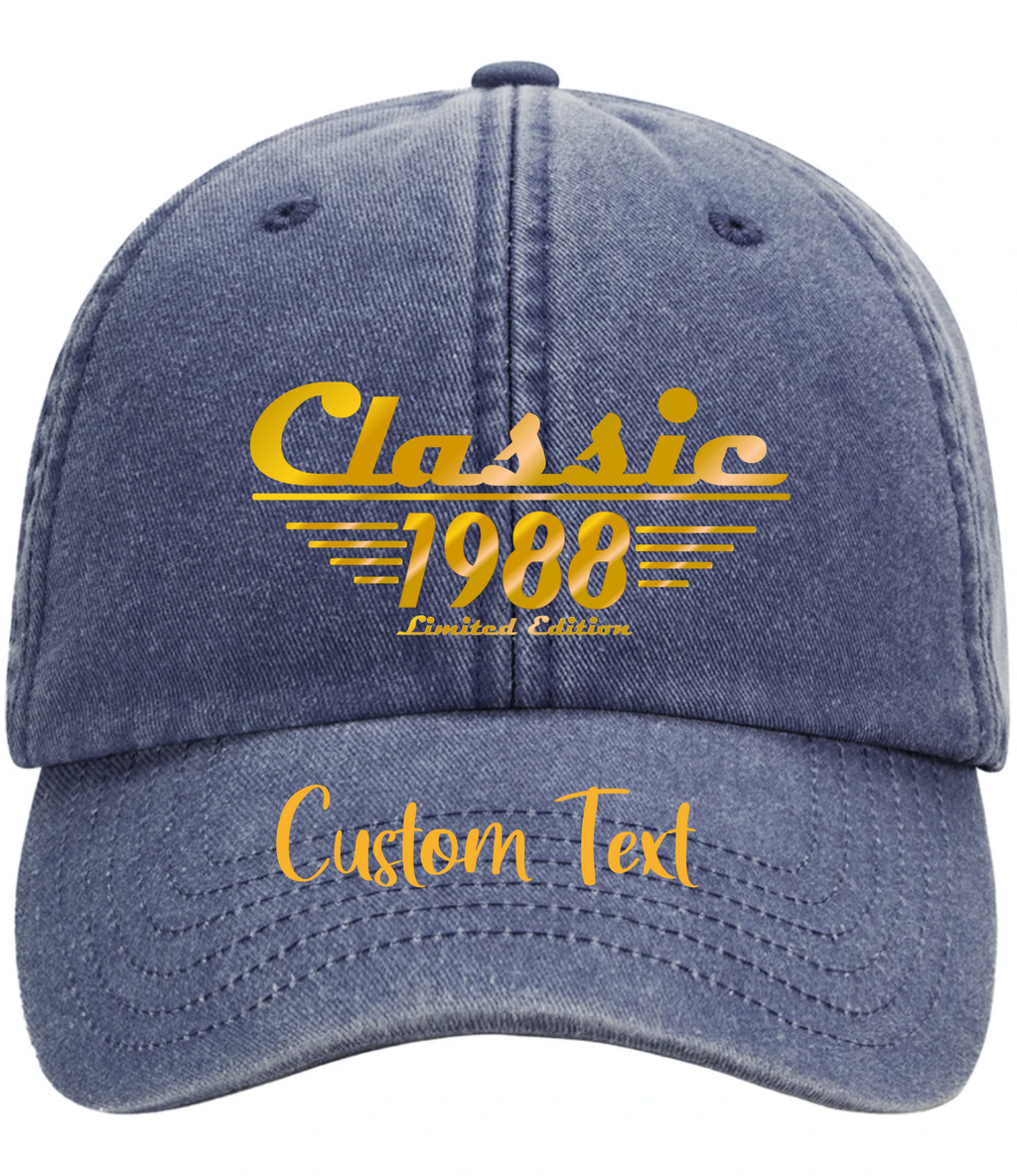 Custom Birth Year Vintage Baseball Cap | Signature Apparel
