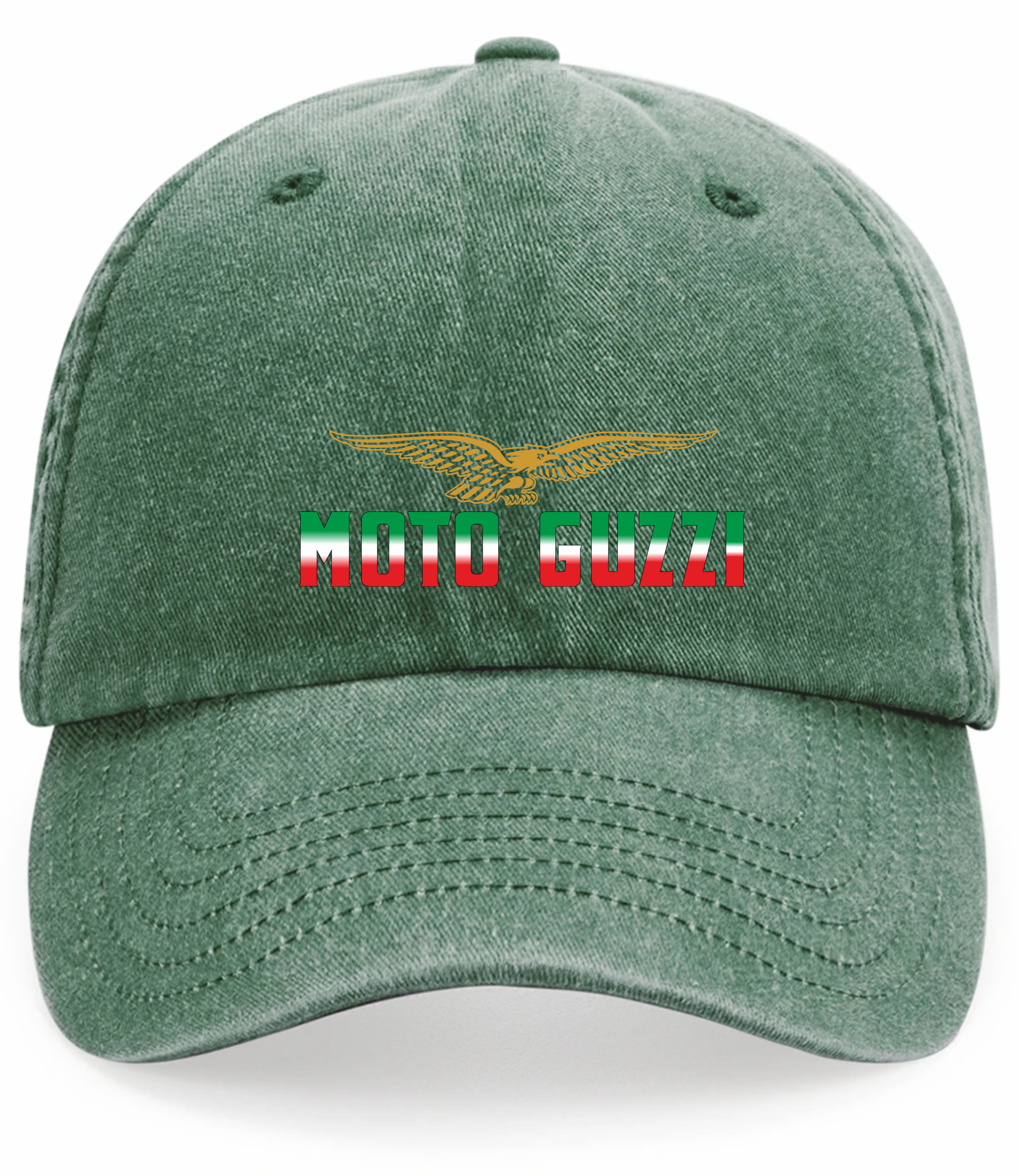 Retro Classic Moto Guzzi Motorcycle Logo Relaxed 5 Panel Vintage Baseball Cap