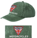 Retro Classic Triumph Motorcycle Logo Relaxed 5 Panel Vintage Baseball Cap