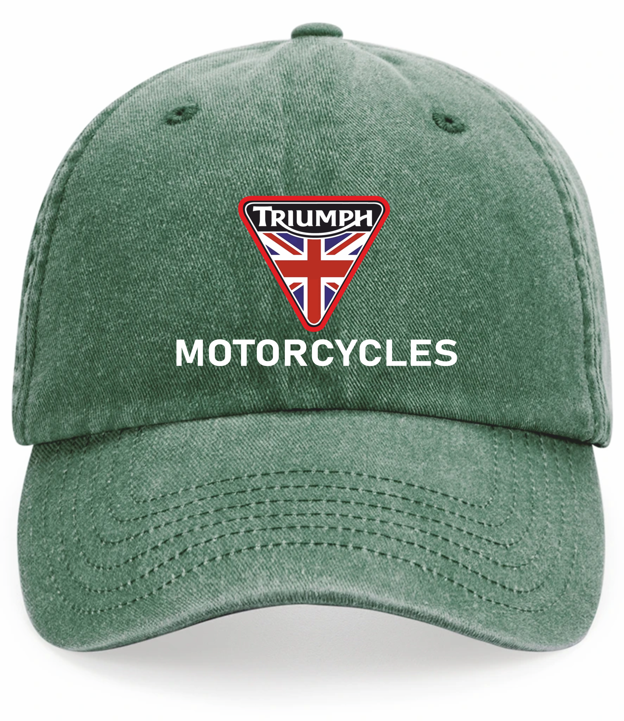 Retro Classic Triumph Motorcycle Logo Relaxed 5 Panel Vintage Baseball Cap