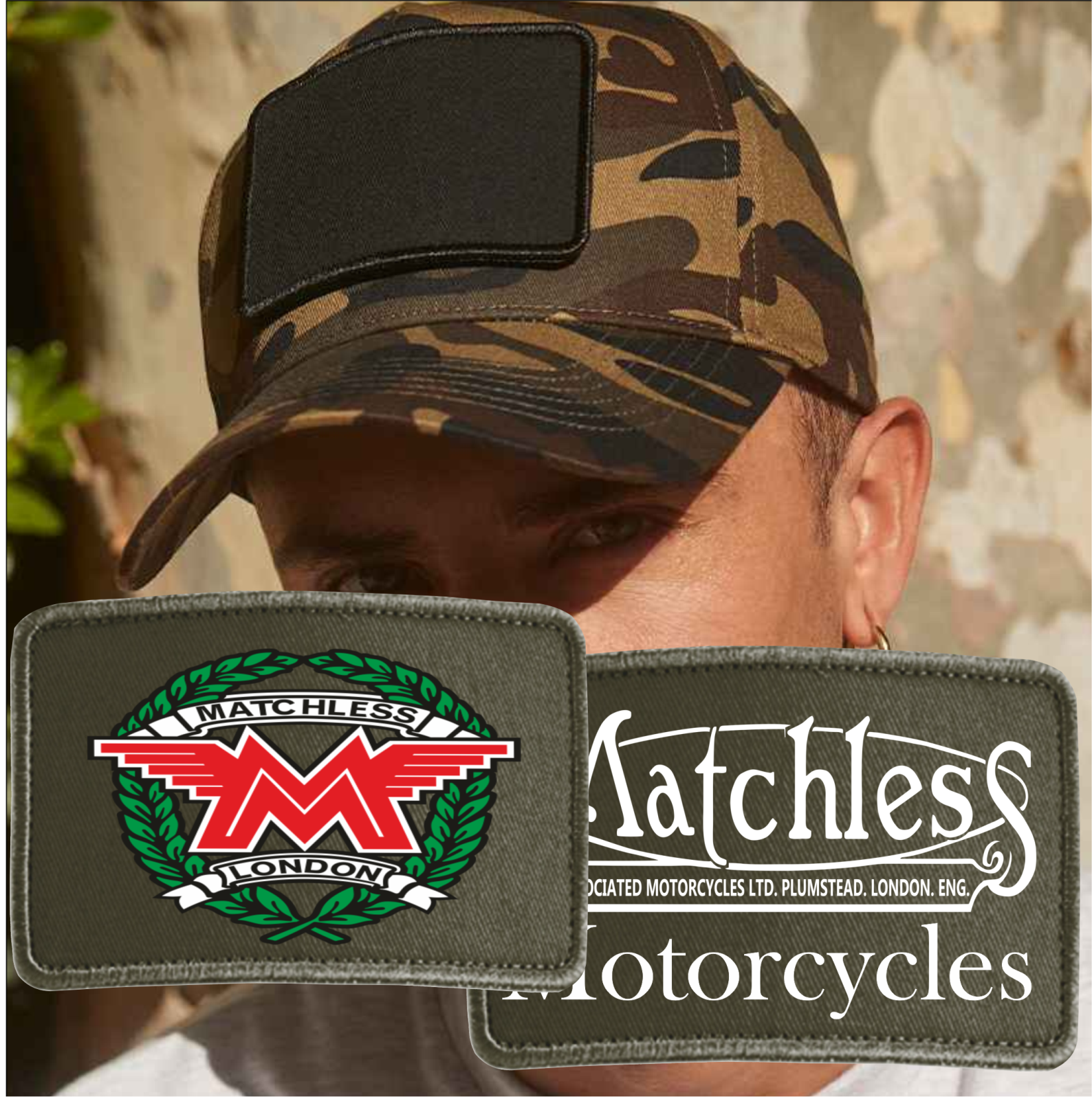 New Interchangeable Matchless Motorcycle Biker Logo Premium Quality Baseball Cap