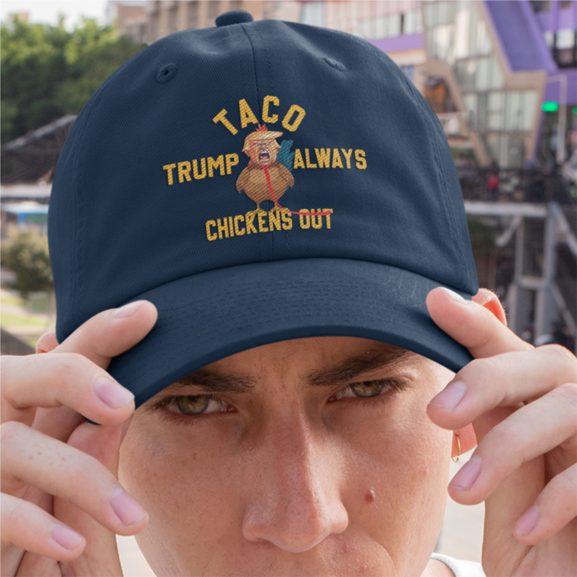 Funny Humorous TACO Trump Chicken Baseball Cap | Gift |