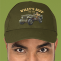 USA WW2 Willy's Jeep Adult Premium Baseball Cap | Gift |