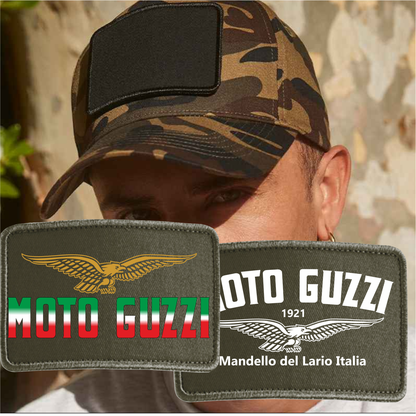 Interchangeable Moto Guzzi Motorcycle Biker Logo Premium Quality Baseball Cap