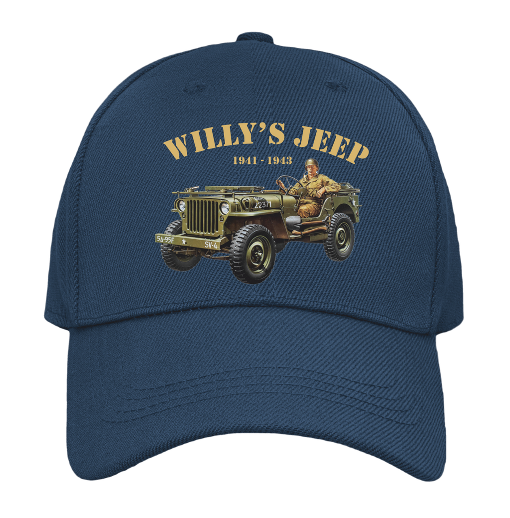 USA WW2 Willy's Jeep Adult Premium Baseball Cap | Gift |