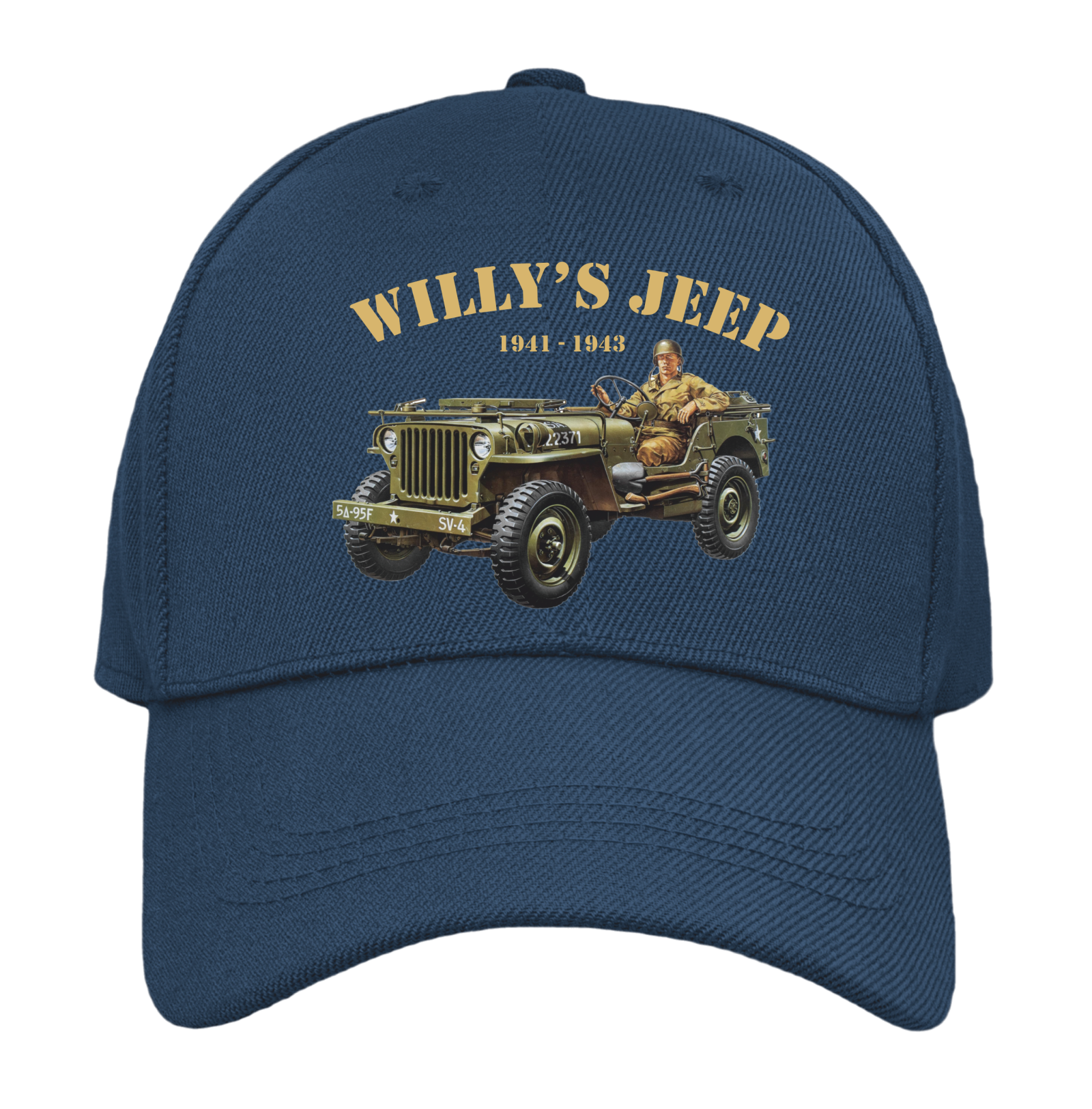 USA WW2 Willy's Jeep Adult Premium Baseball Cap | Gift |