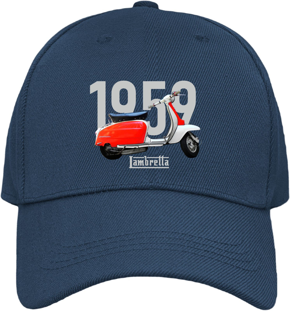 Retro 1959 Lambretta Motor Scooter Baseball Cap