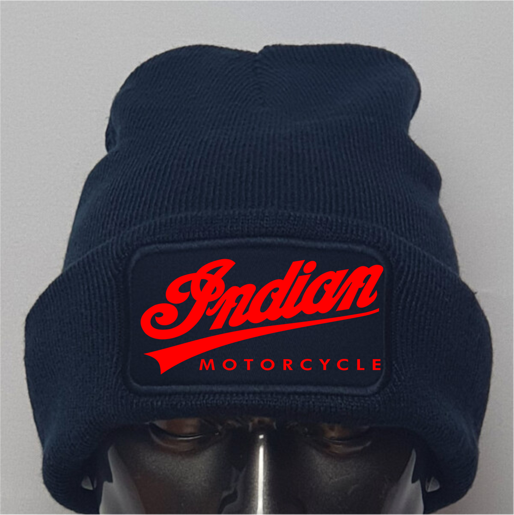 Klassische USA Indian Motorcycle Logo Qualitäts-Beanie Mütze (Stil 2)