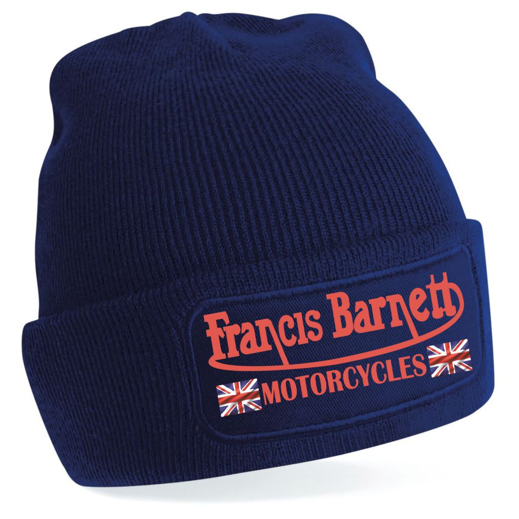 Signature Apparel - new-retro-vintage-classic-francis-barnett-motorcycle-premium-quality-beanie-hat