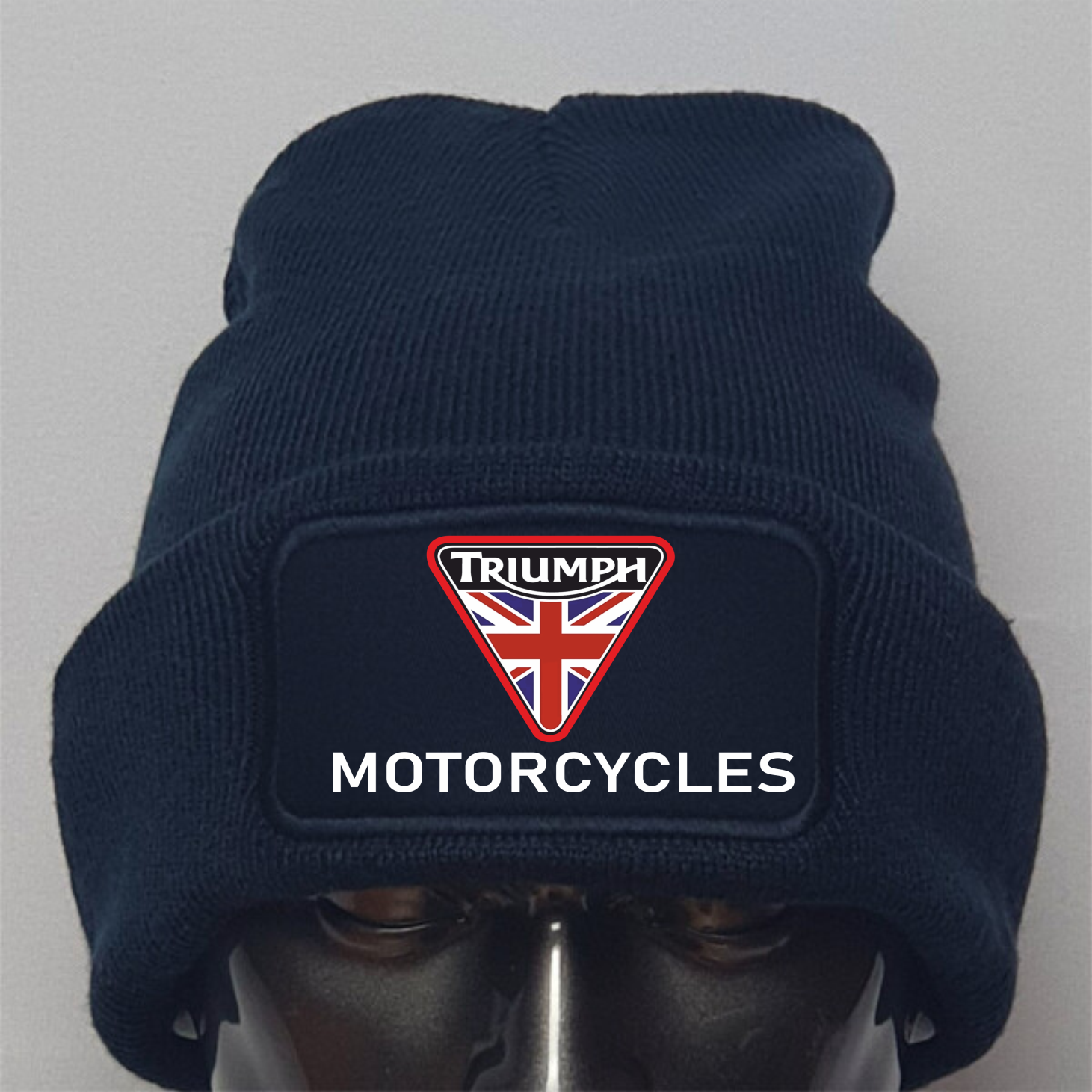 Retro Classic Triumph Tri-angular Biker Logo Motorcycle Premium Quality Beanie