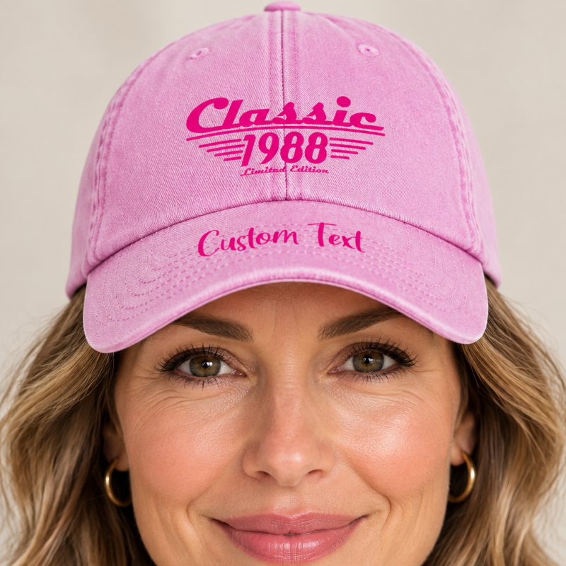 Custom Birth Year Vintage Baseball Cap | Signature Apparel