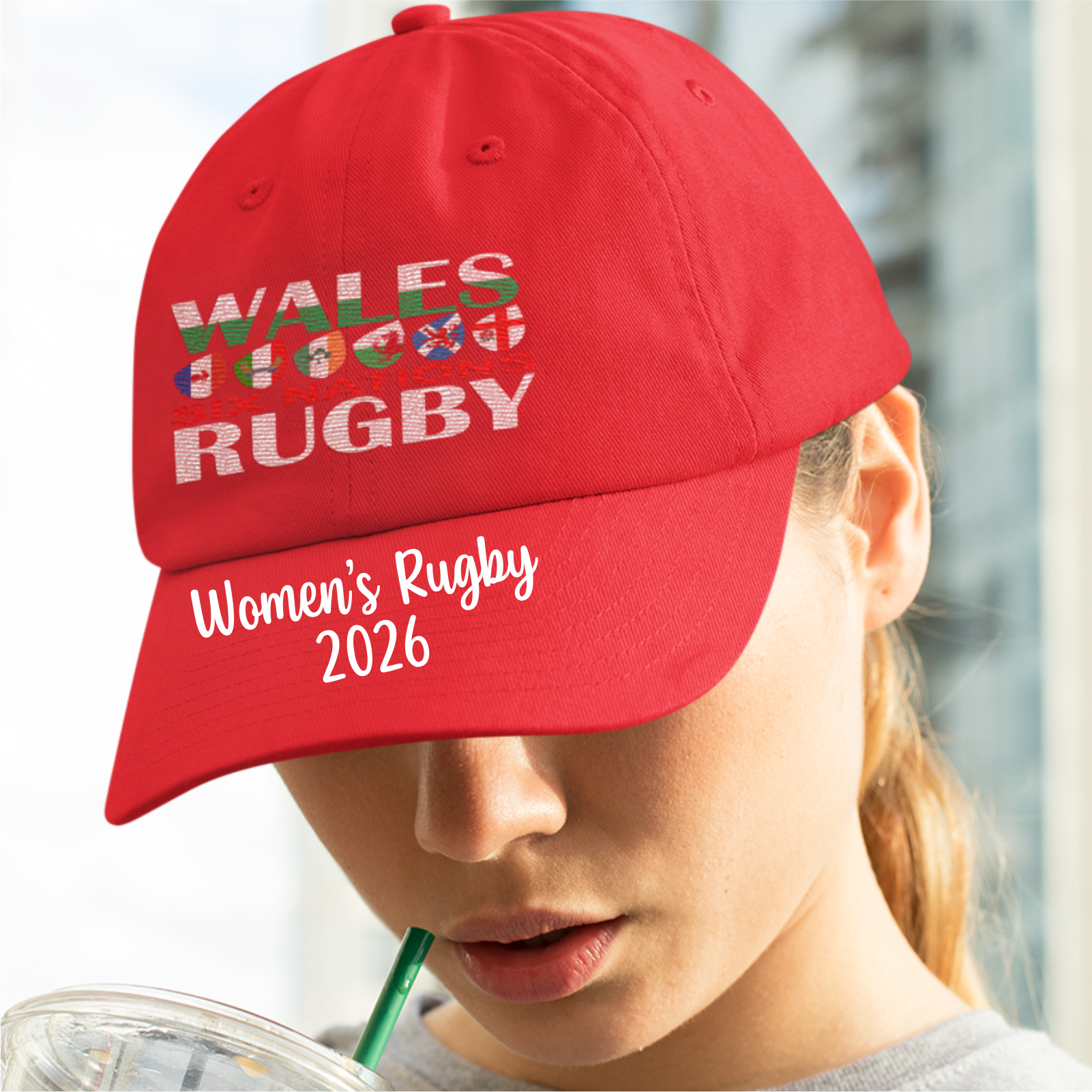 Wales Six Nations Women's Rugby Baseball Cap | Gift |
