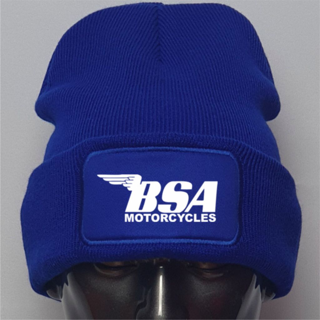 New Retro Vintage Classic BSA Motorcycle Biker Premium Quality  Beanie Hat