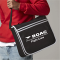 Custom Retro Vintage BOAC Airlines Crew Messenger Travel Holiday Bag