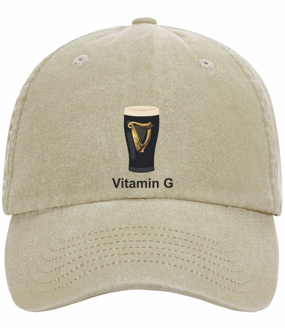 Vitamin G Baseball Cap – Funny Gift for Guinness Lovers