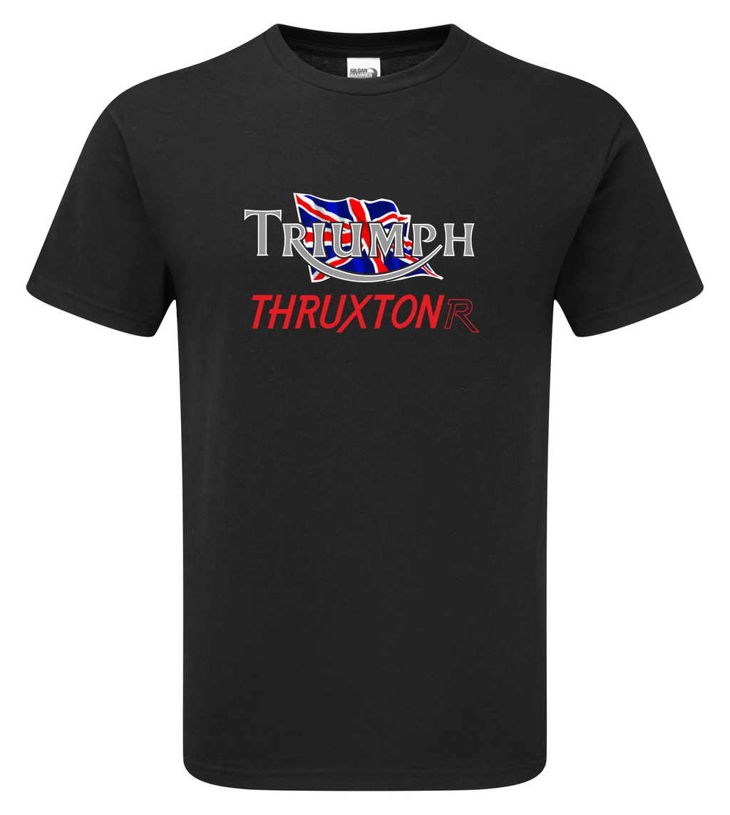 Signature Apparel - Customisable Retro Vintage English Classic Triumph Bonneville Logo Premium Biker T-shirt