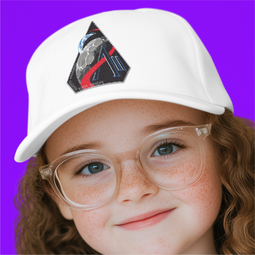 Childs Size NASA Artemis Logo Crew Baseball Cap Gift