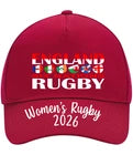 England Six Nations Women's Rugby Baseball Cap | Gift |
