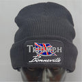 Retro Vintage Classic Triumph Bonneville Motorcycle Premium Quality Beanie Hat