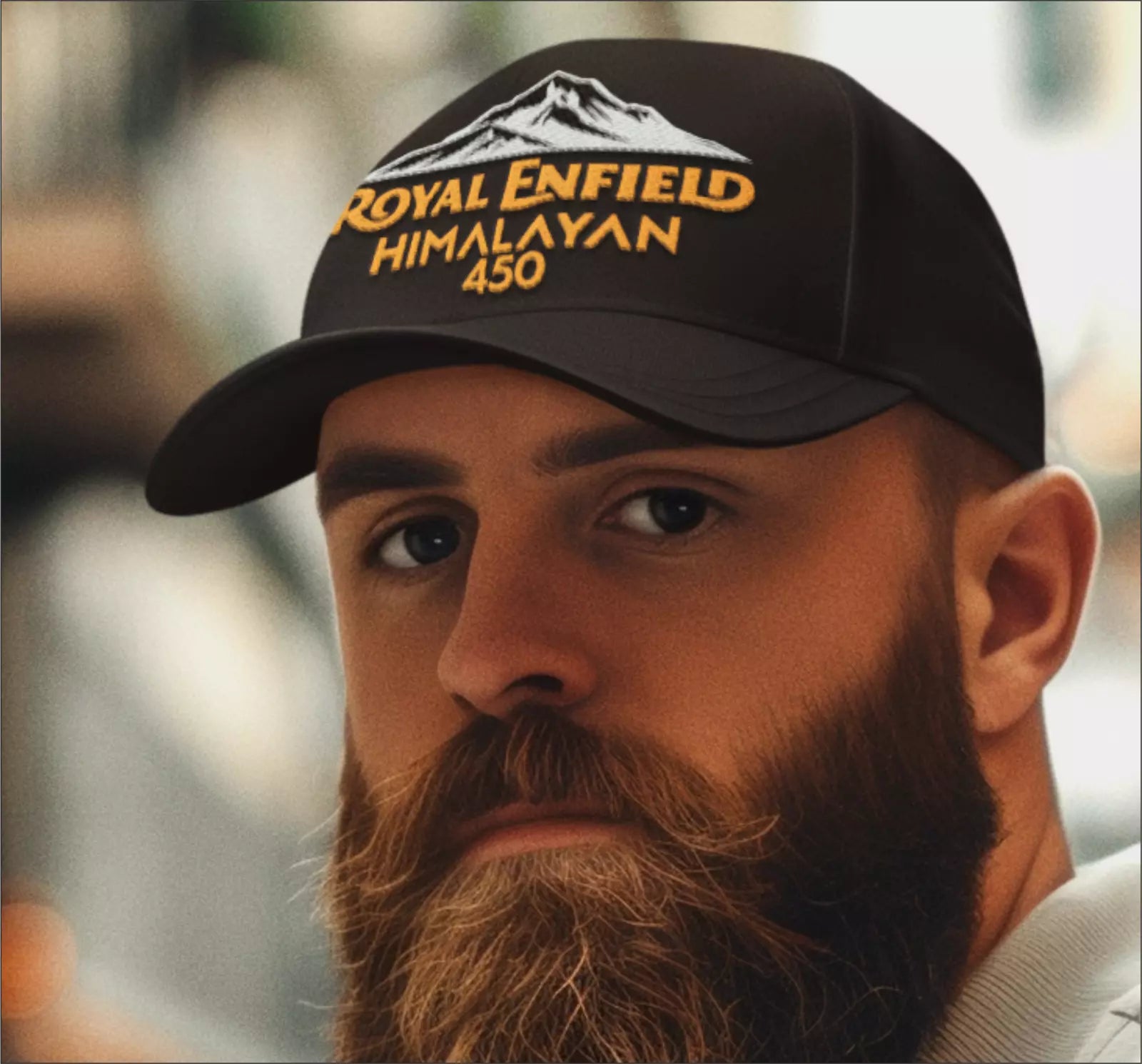 Retro Classic Royal Enfield Himalayan  Motorcycle Logo Biker Baseball Cap