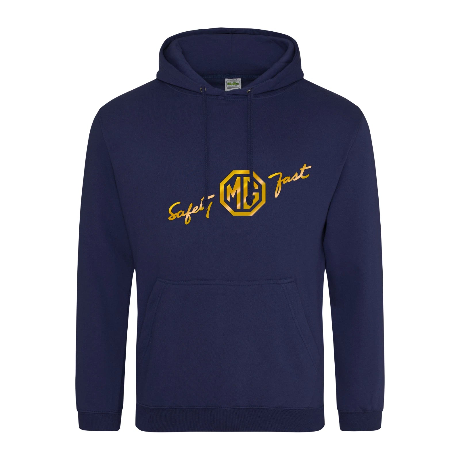 Vintage Classic English Marque MG Safety Fast Logo Premium Hooded Sweatshirt