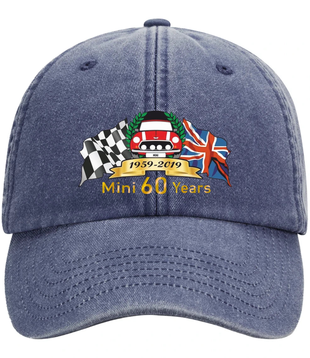 Vintage Motoring Mini 60 Year Celebration Vintage Low Profile Baseball Cap