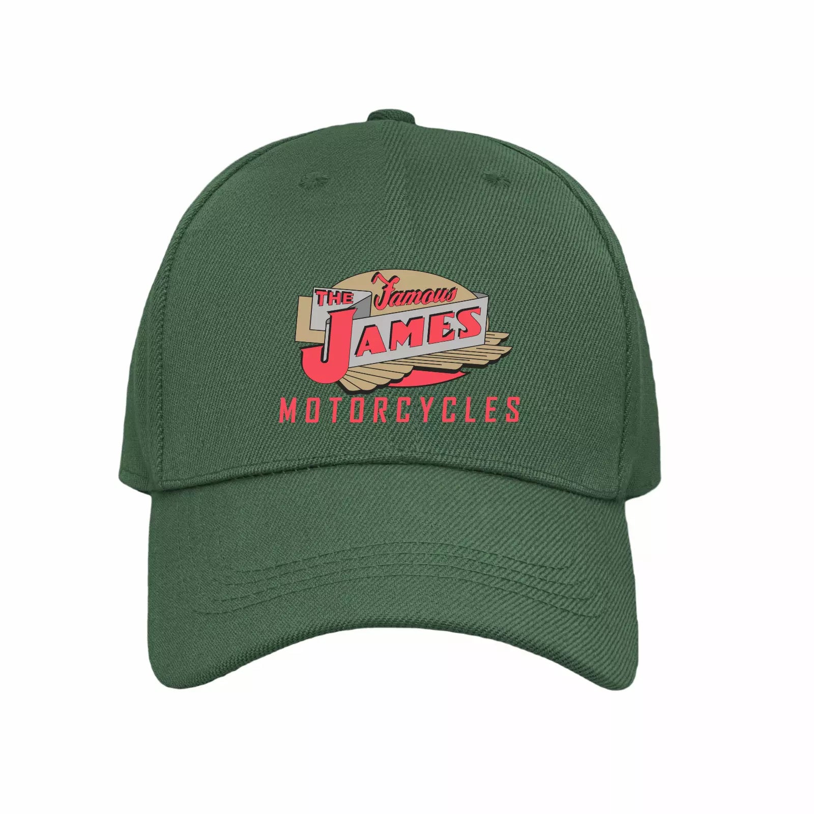 Vintage Classic English Famous James  Motorcycle Logo Biker Quality Baseball Cap