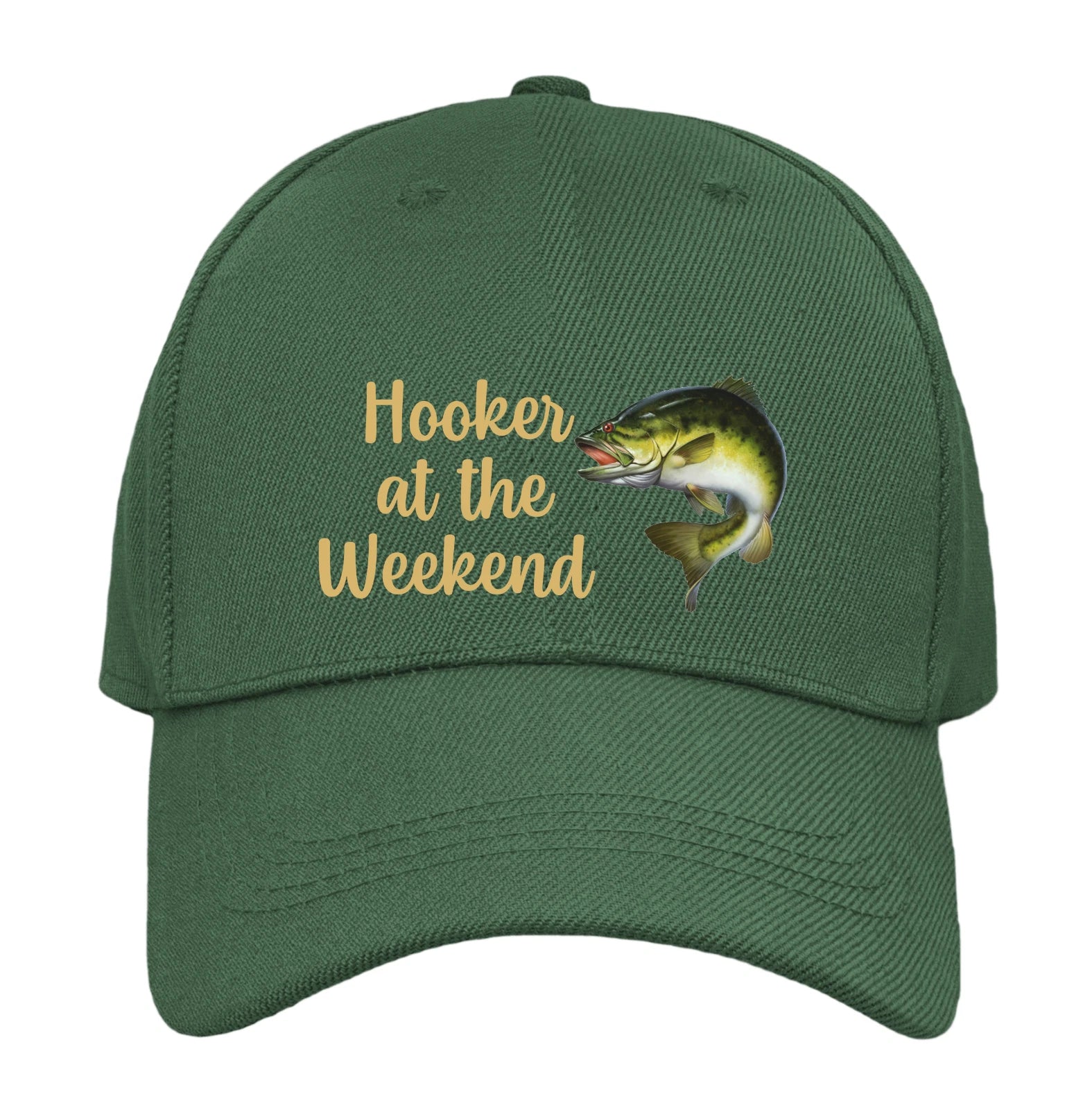 Humorous Funny Fishing Woman Hooker at the Weekend  Premium Quality Baseball Cap