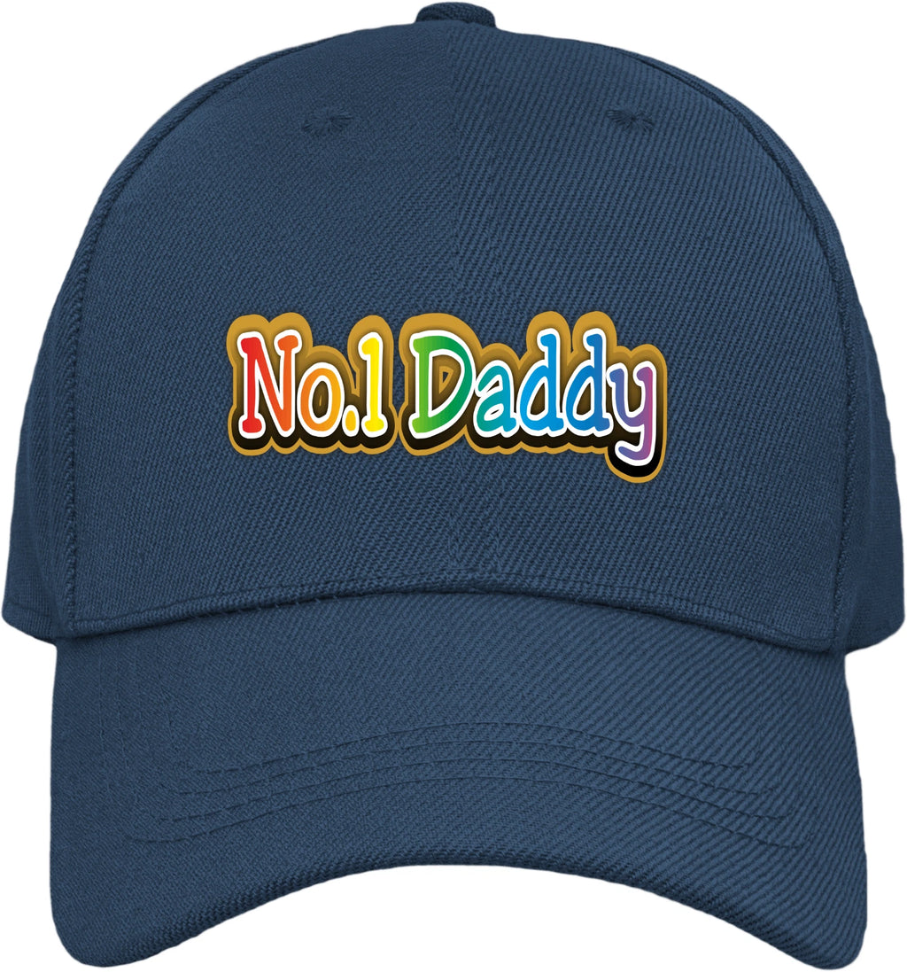 Fathers Day Dads Day Number One Daddy Premium Quality Baseball Cap