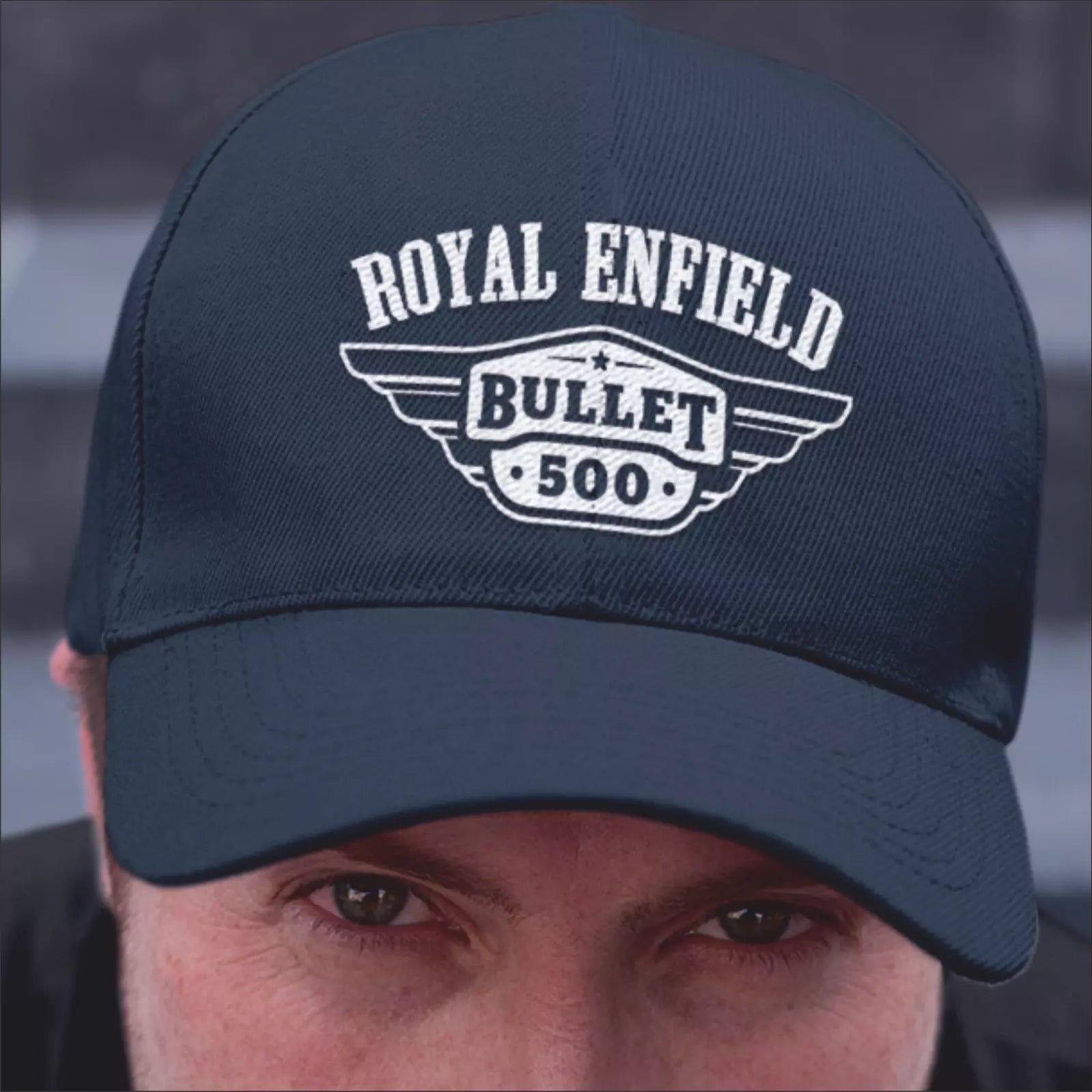 Retro Classic Royal Enfield Bullet 500  Motorcycle Logo Biker Baseball Cap