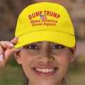Humorous ‘DUMP TRUMP Make America Great Again’ premium Quality baseball Cap