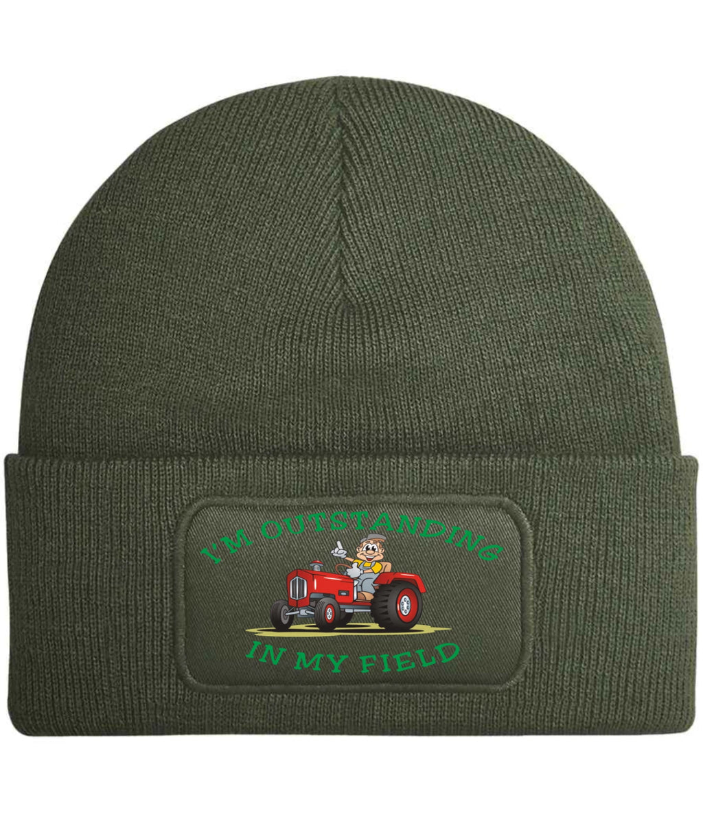 Funny Humour Tractor Driver Farmer Farming premium Quality Beanie Hat Gift