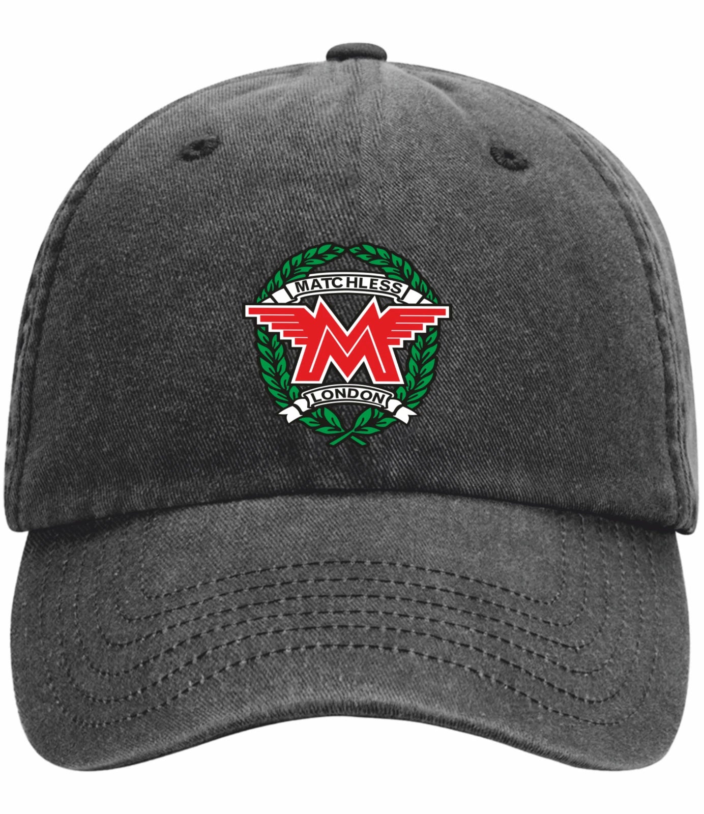 Classic Vintage Matchless Motorcycle Logo Relaxed 5 Panel Vintage Baseball Cap